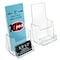 Azar Displays Trifold Brochure Holder w/ Business Card Pocket. Inside Dimension: 4.125''W, 100PK 252922-100PK - alternate 1